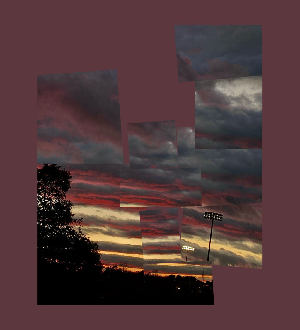 collage sunset