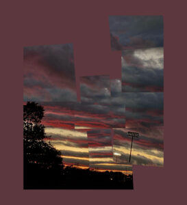 collage sunset